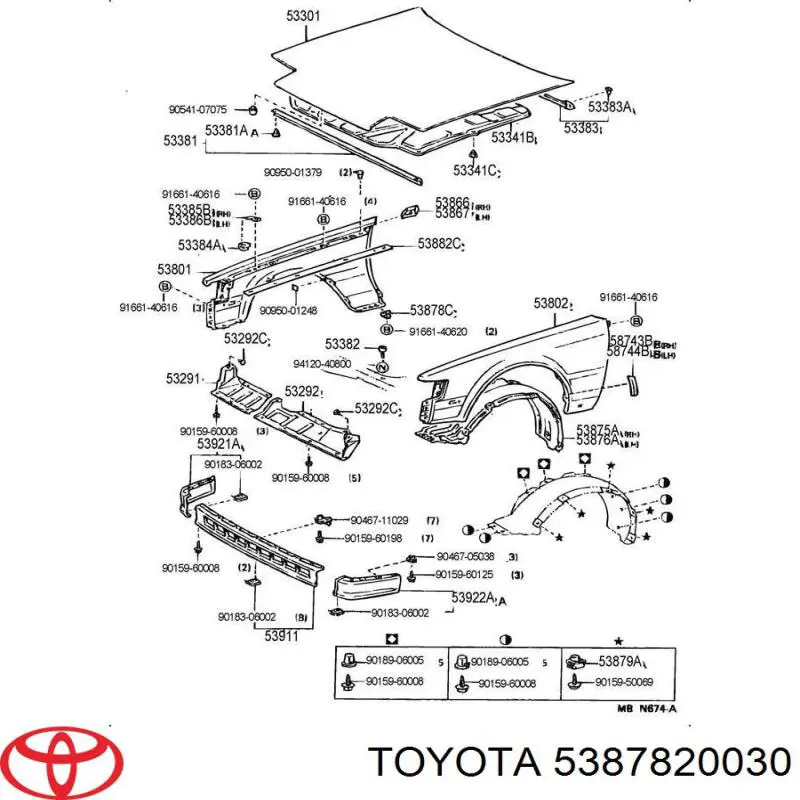 5387820030 Toyota