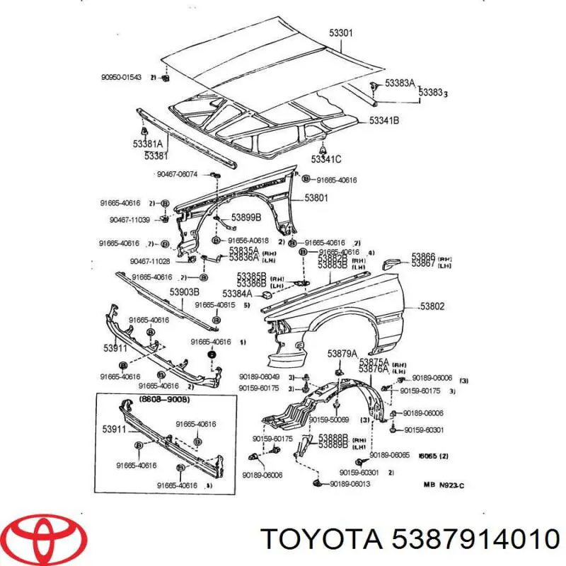  5387914010 Toyota