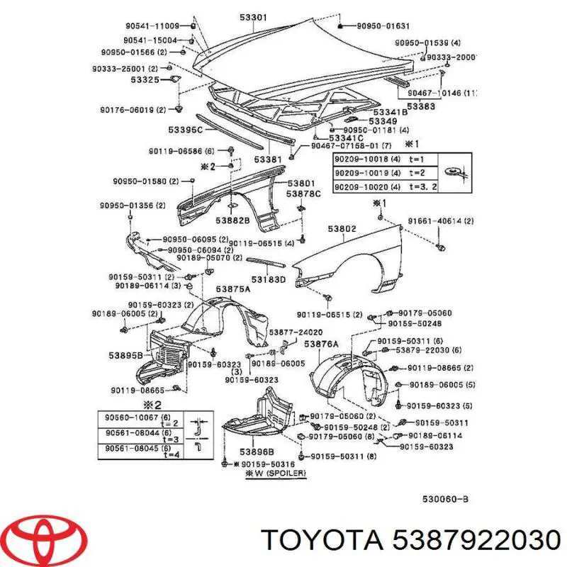 5387922030 Toyota