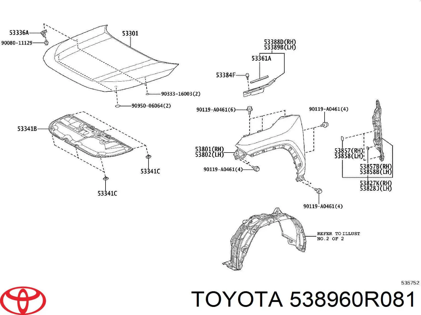 538960R081 Toyota