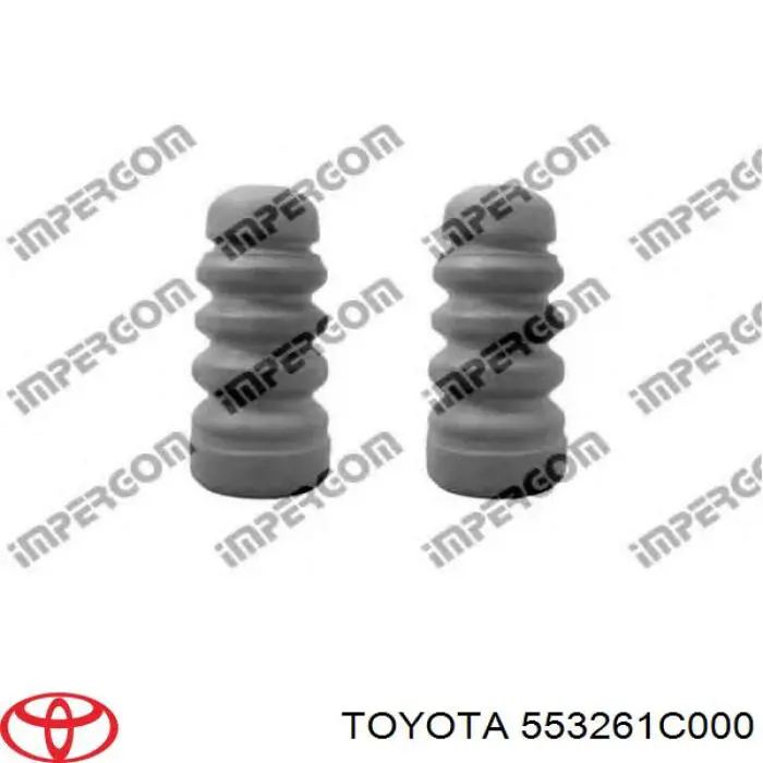 553261C000 Toyota almohadilla de tope, suspensión trasera