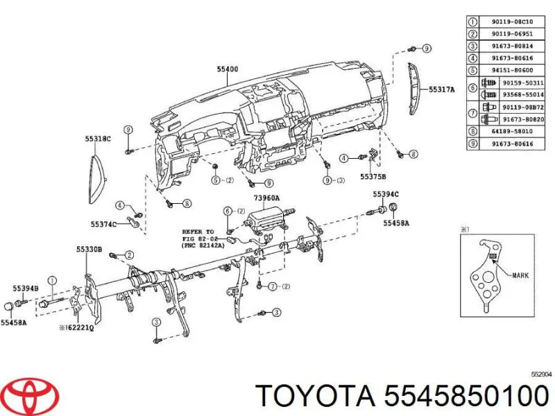 5545850100 Toyota