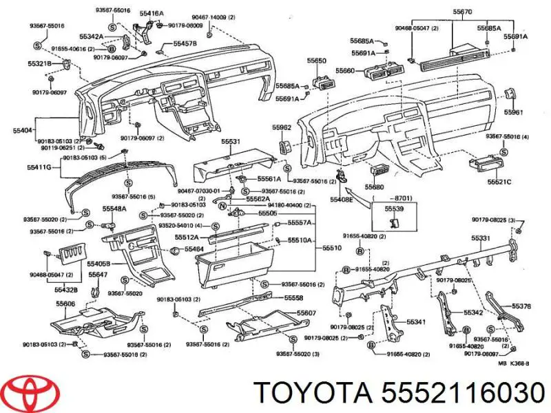 5552116030 Toyota 