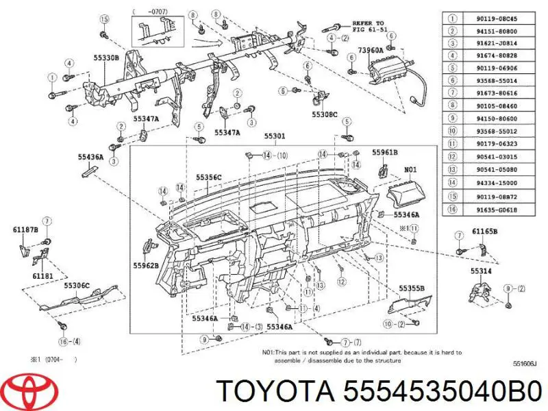 5554535040B0 Toyota