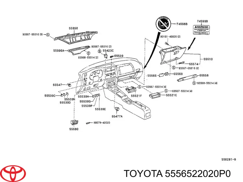  Toyota 5556522020P0 precio, desde 4,10 EUR