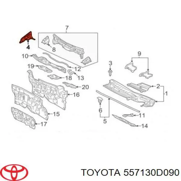  Toyota 557130D090 precio, desde 55,08 EUR