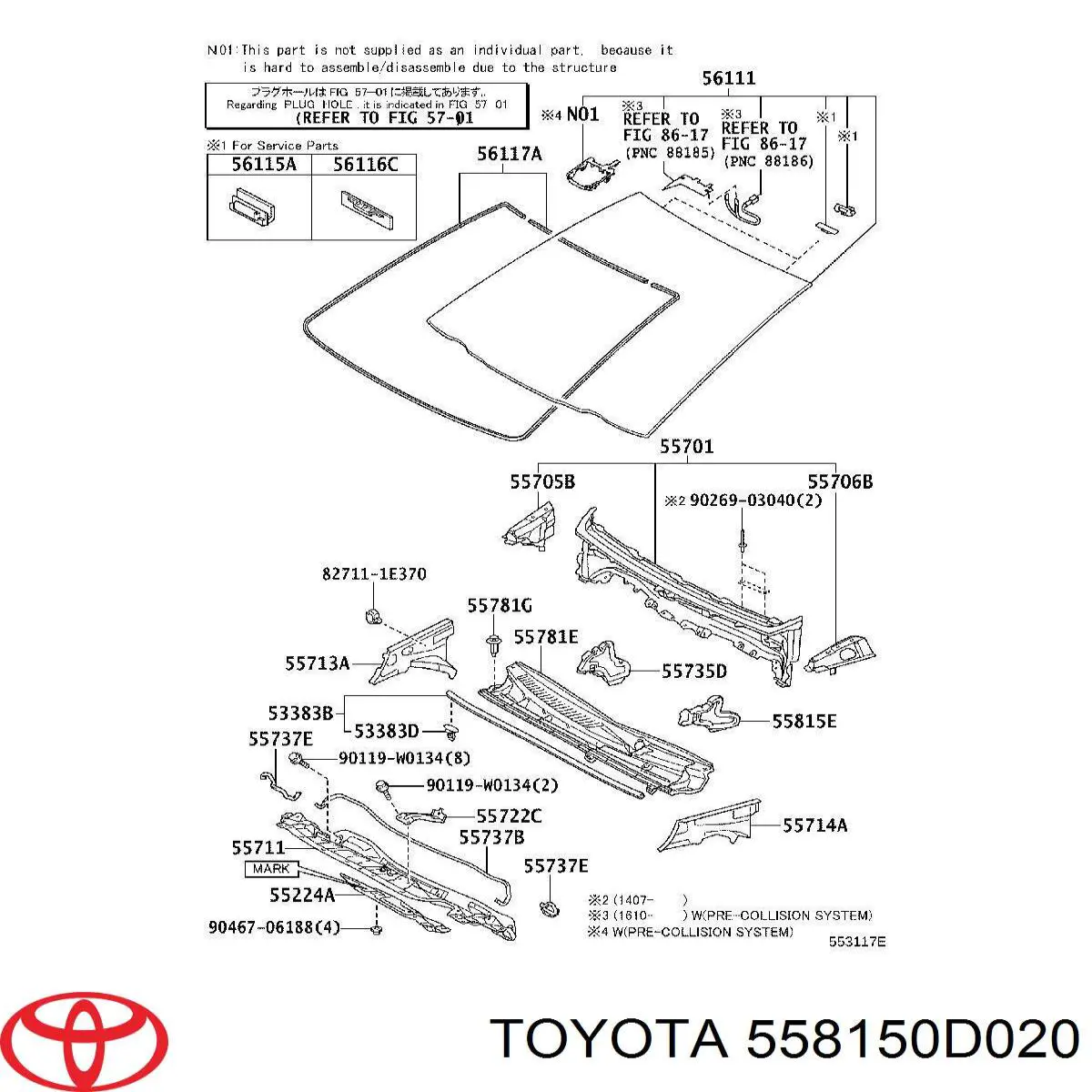 558150D020 Toyota 