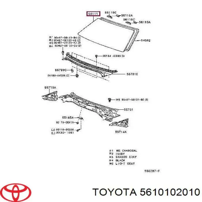 5610102010 Toyota parabrisas