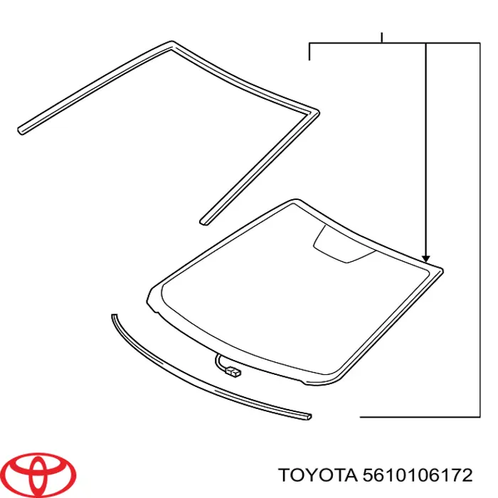 Cristal parabrisas Toyota 5610106170 precio, desde 101,48 EUR