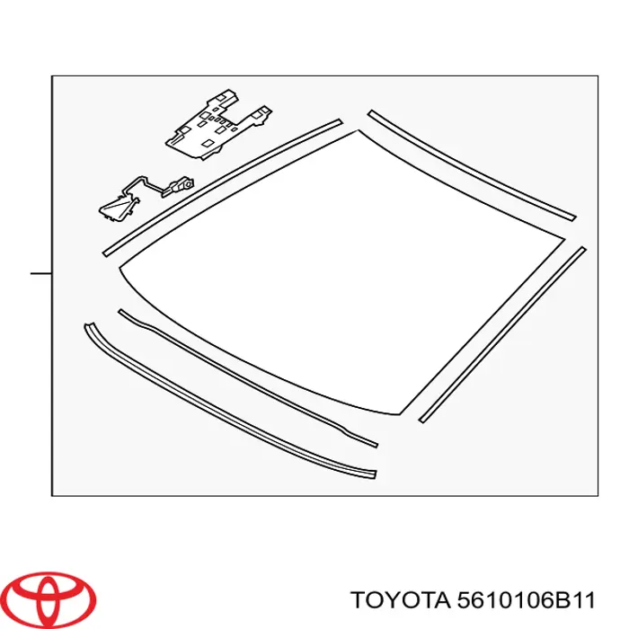 Comprar 5610106B10 Toyota Luna parabrisas