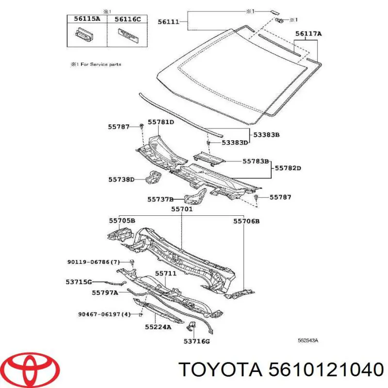 5610121040 Toyota