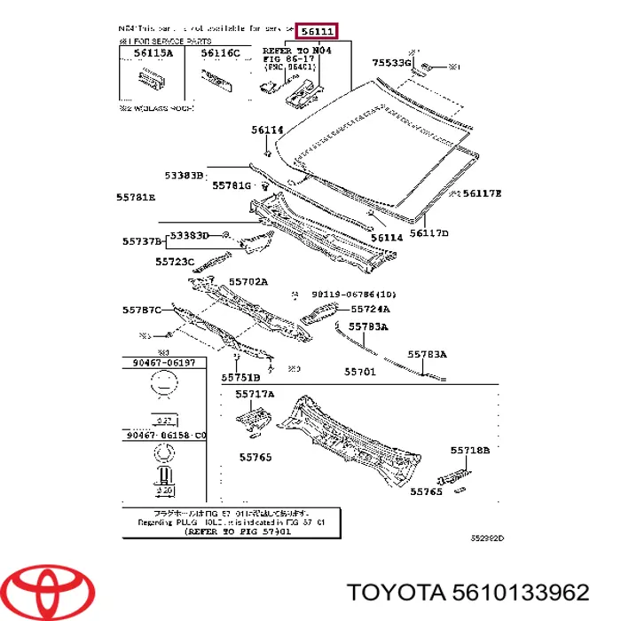 5610133962 Toyota