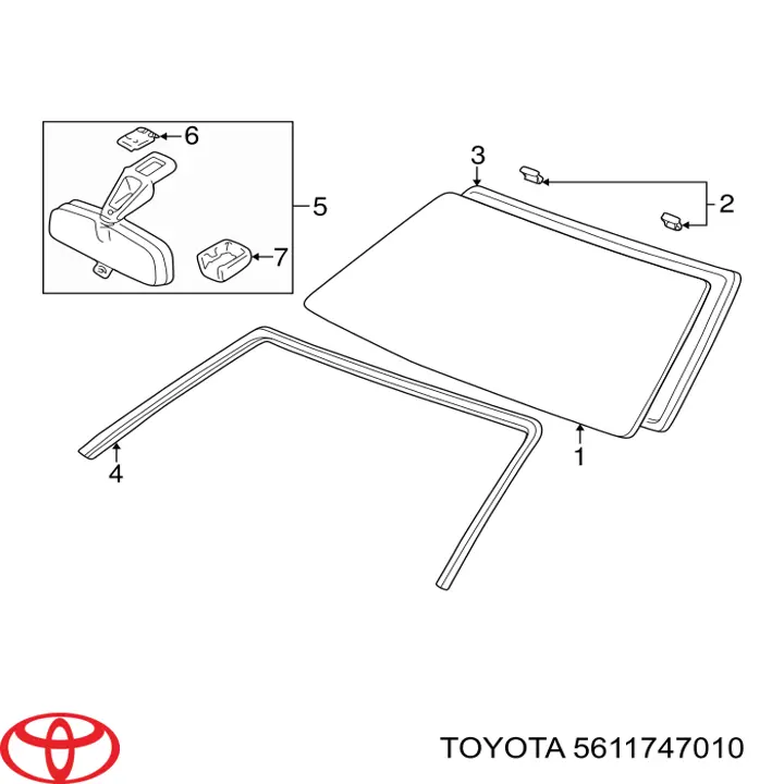 Junta, parabrisas Toyota Corolla sedán (E12) (2002 - 2006) precio, desde 46,78 USD