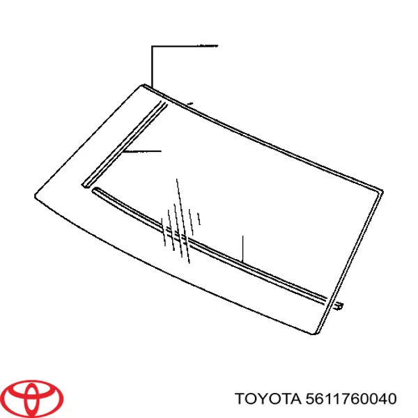 Sellador superior del parabrisas Toyota 5611760040 precio, desde 20,05 EUR
