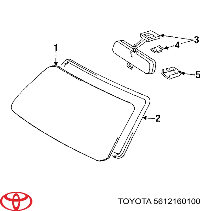 5612160100 Toyota junta, parabrisas