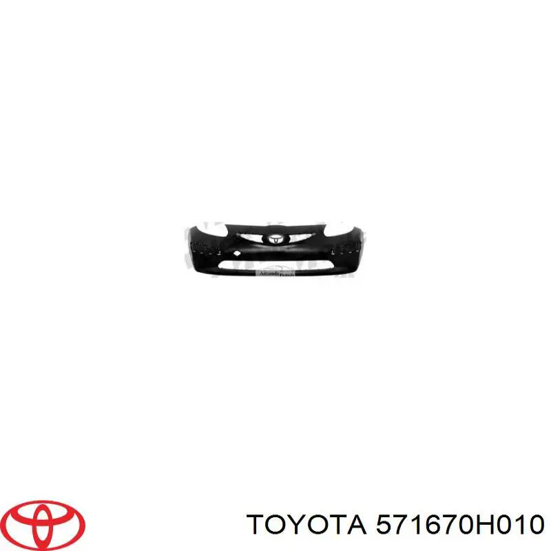 571670H010 Toyota soporte de radiador completo