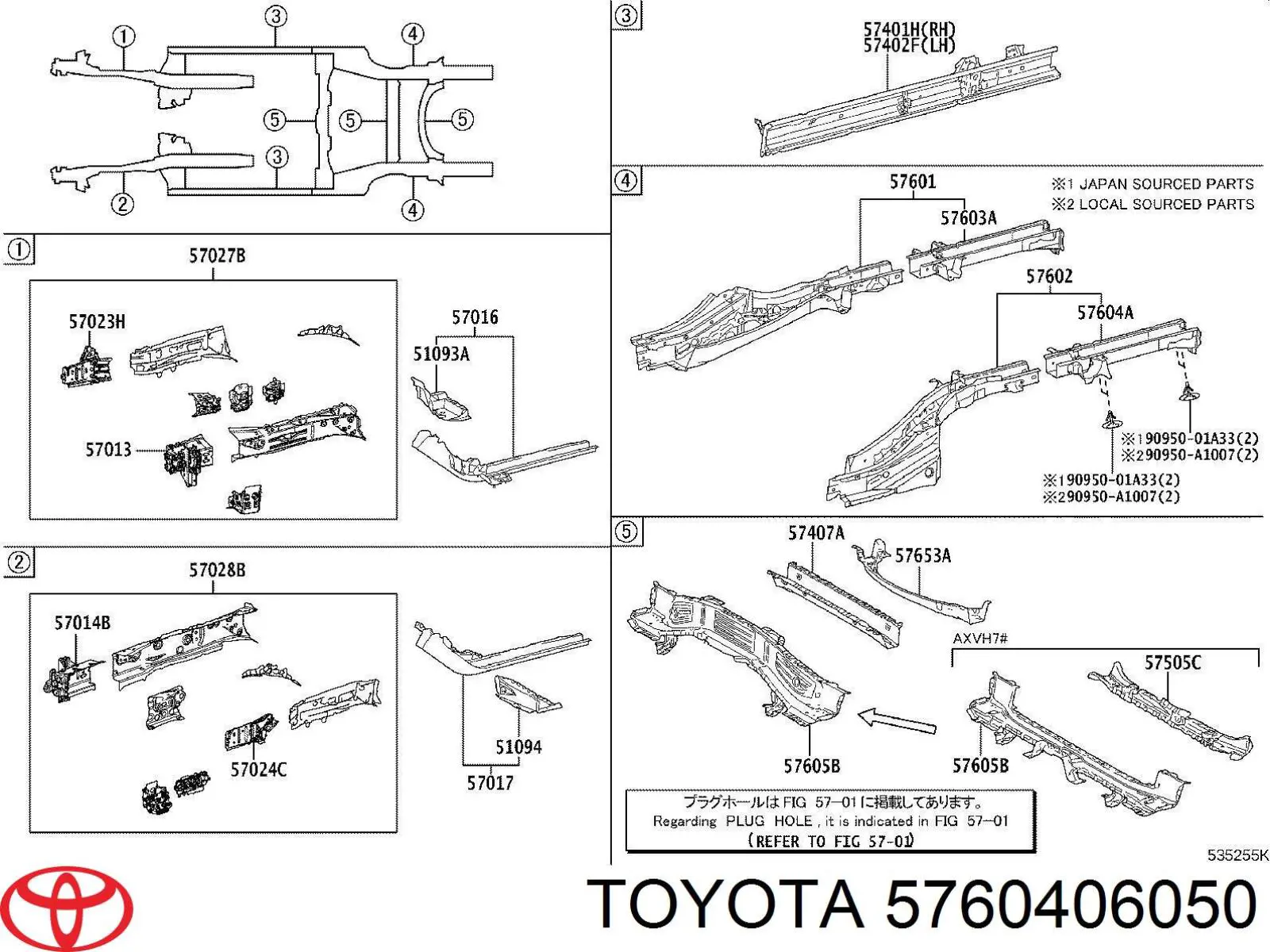 5760406050 Toyota