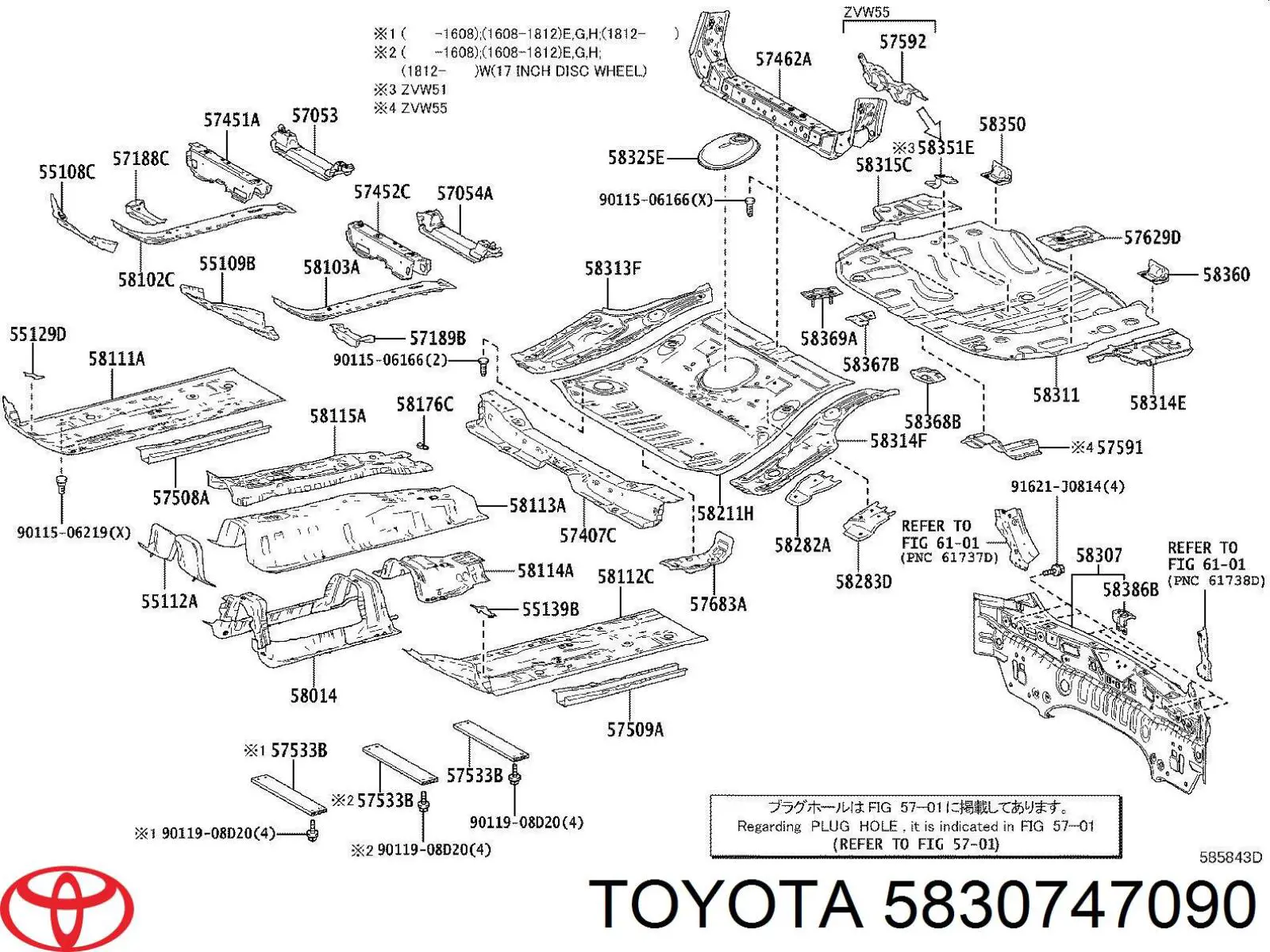 5830747090 Toyota