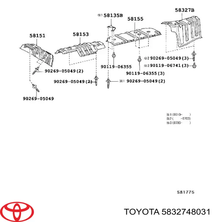 5832748031 Toyota