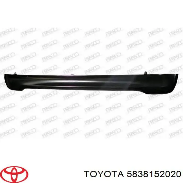 Paragolpes trasero, parte inferior para Toyota Yaris (P10)