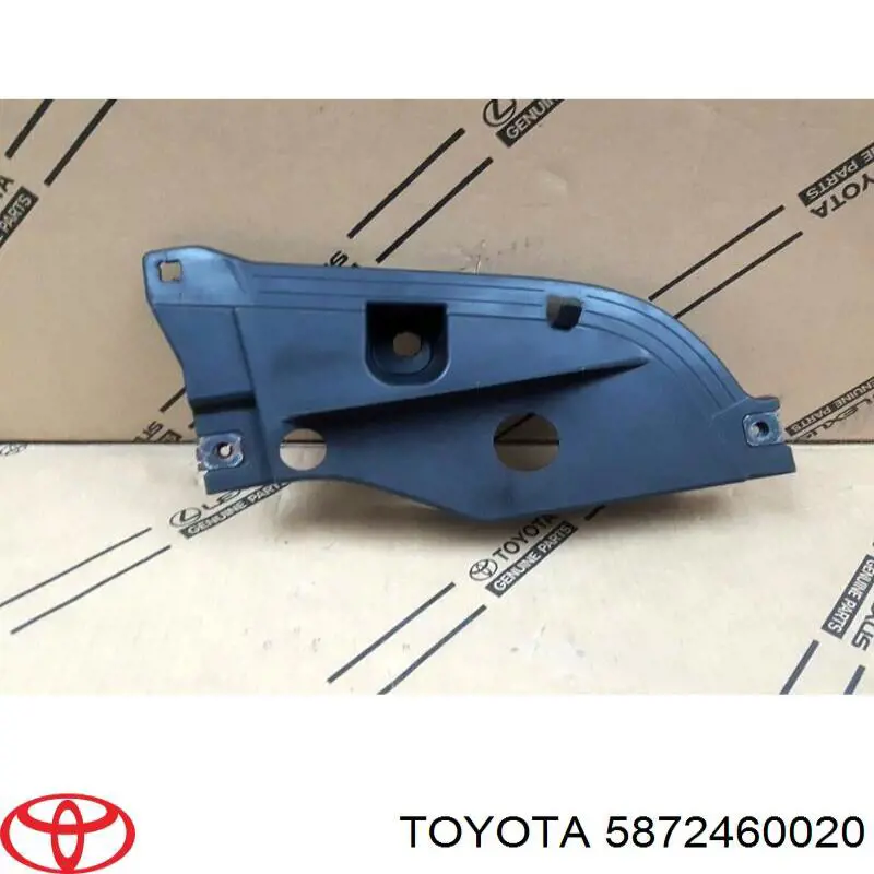 Listón embellecedor/protector, parachoque delantero izquierdo para Toyota Land Cruiser (J150)