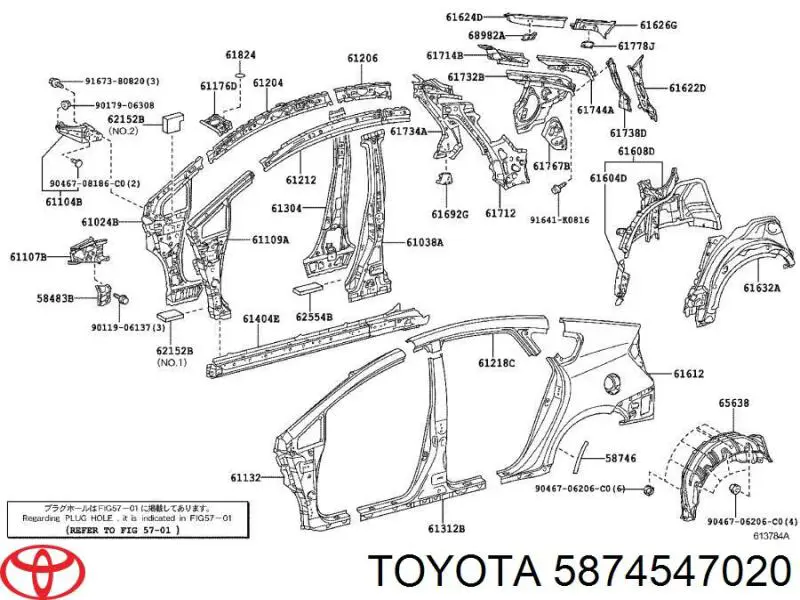 5874547020 Toyota 