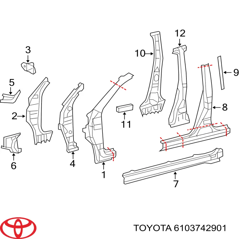  Toyota 6103742901 precio, desde 557,83 EUR