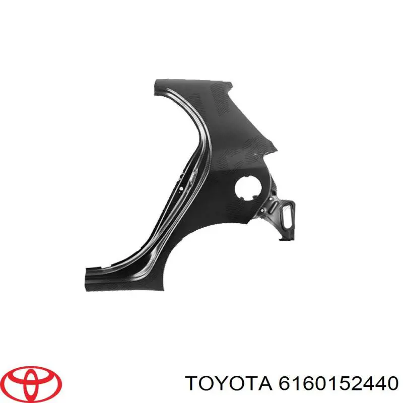 Guardabarros trasero derecho para Toyota Yaris (SP90)