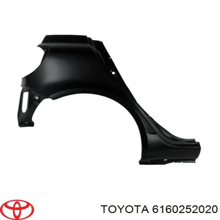 Guardabarros trasero izquierdo para Toyota Yaris (P10)