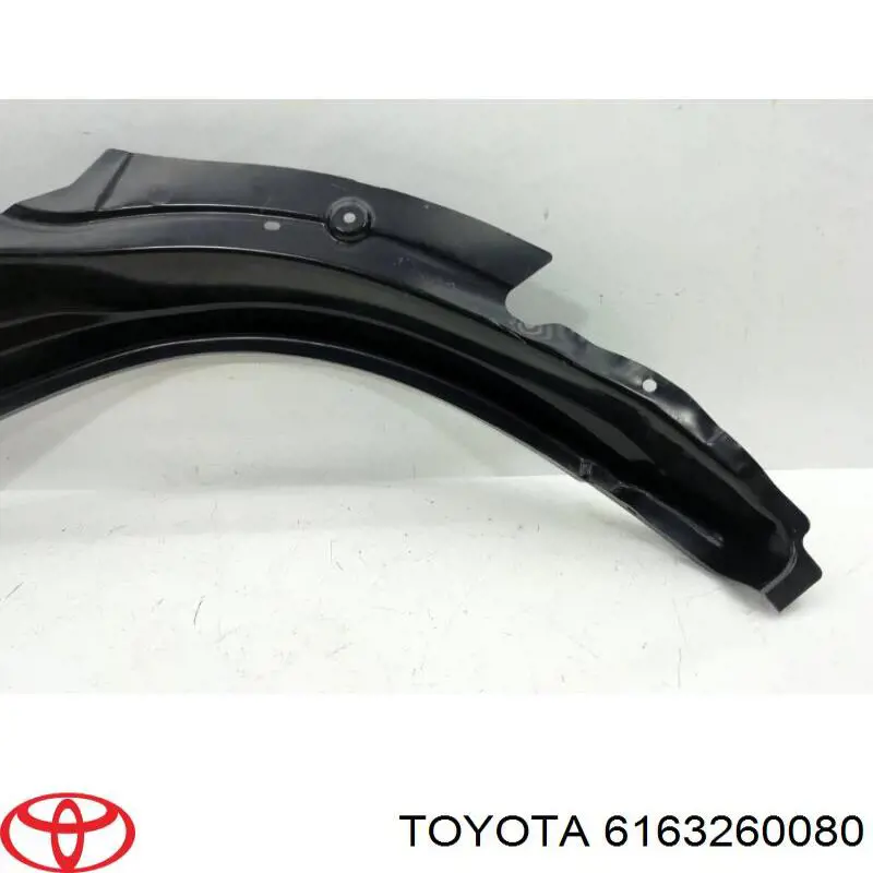 6163260080 Toyota arco de rueda, panel lateral, trasero izquierdo