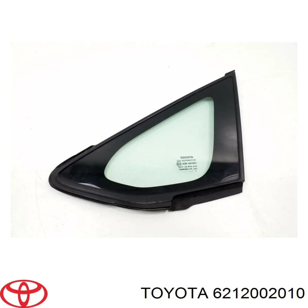 6212002010 Toyota ventana de vidrio puerta delantera izquierda