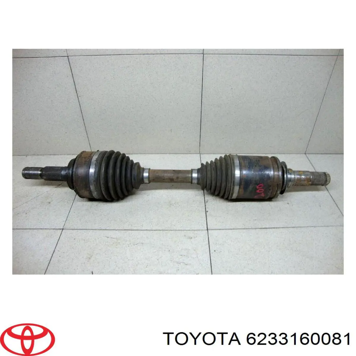 Junta de puerta trasera derecha (en carrocería) TOYOTA 6233160081