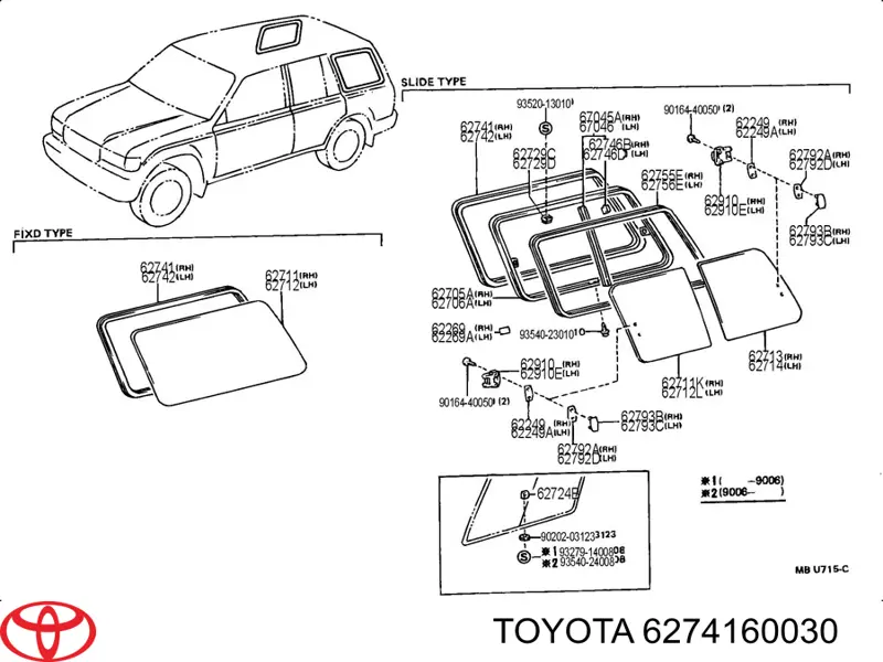 6274160030 Toyota