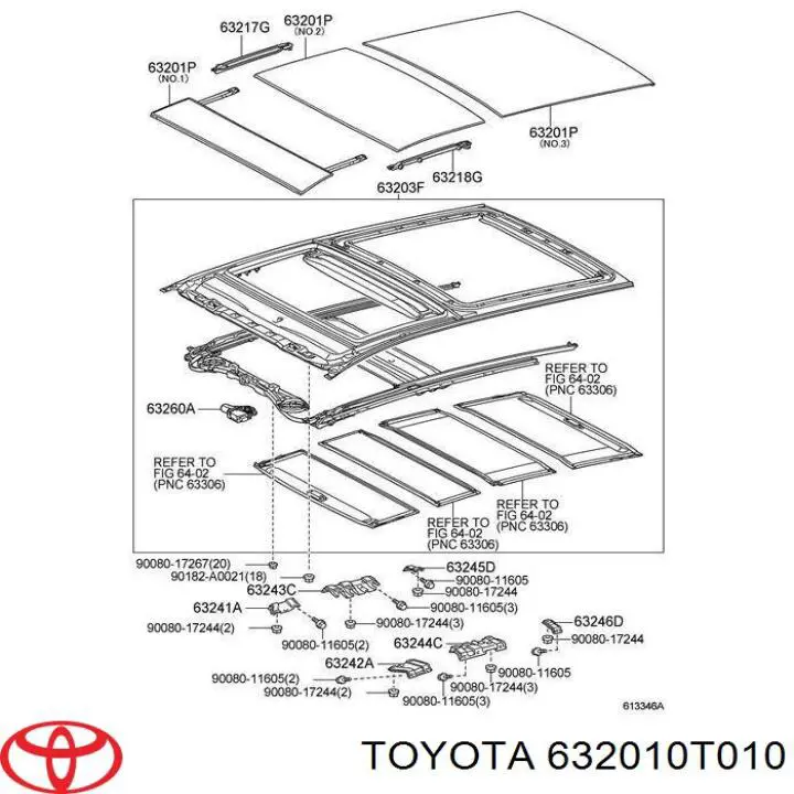 Tapa del portón del techo delantero para Toyota Venza (AGV1, GGV1)