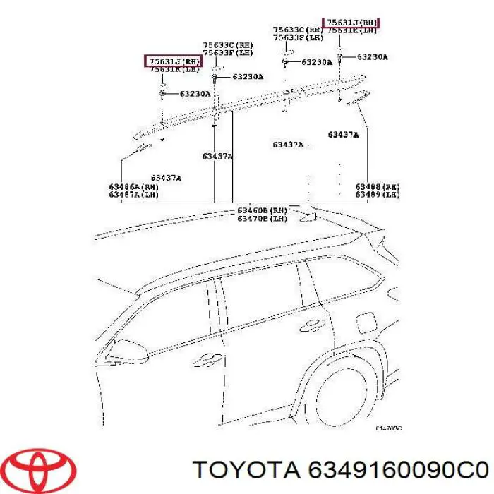 6349160090C0 Toyota