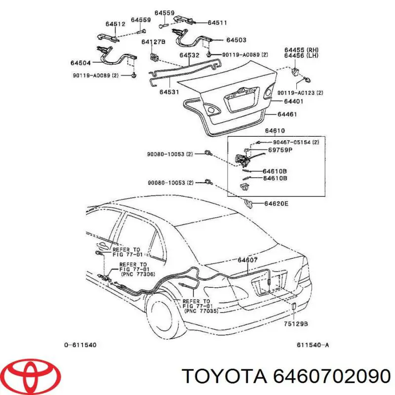 6460702090 Toyota