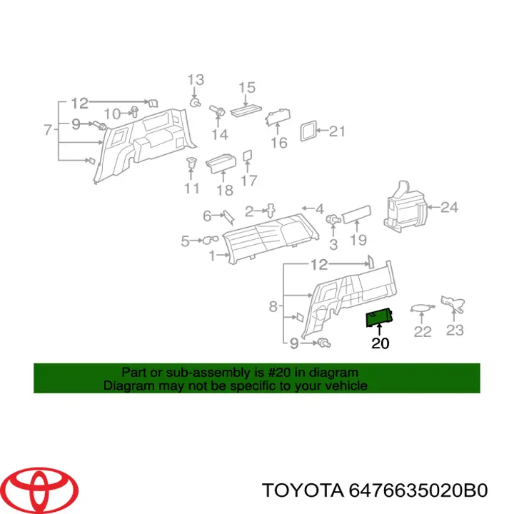 6476635020B0 Toyota