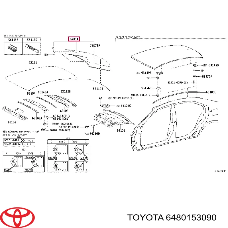 6480153090 Toyota