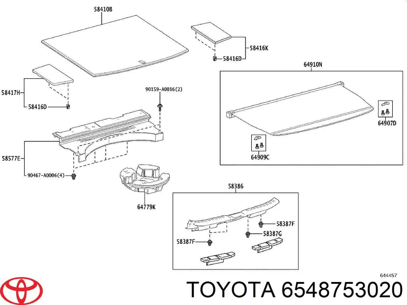 6548753020 Toyota