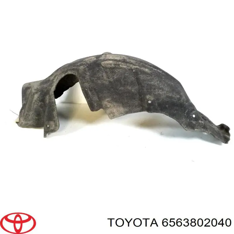 6563802040 Toyota guardabarros interior, aleta trasera, izquierdo