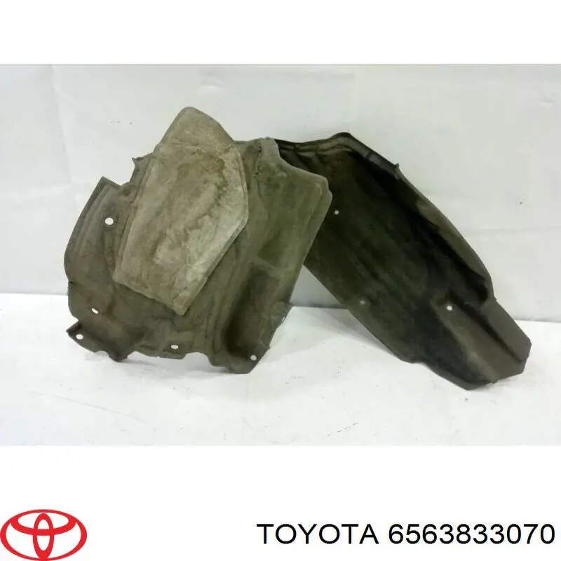 6563833070 Toyota guardabarros interior, aleta trasera, izquierdo