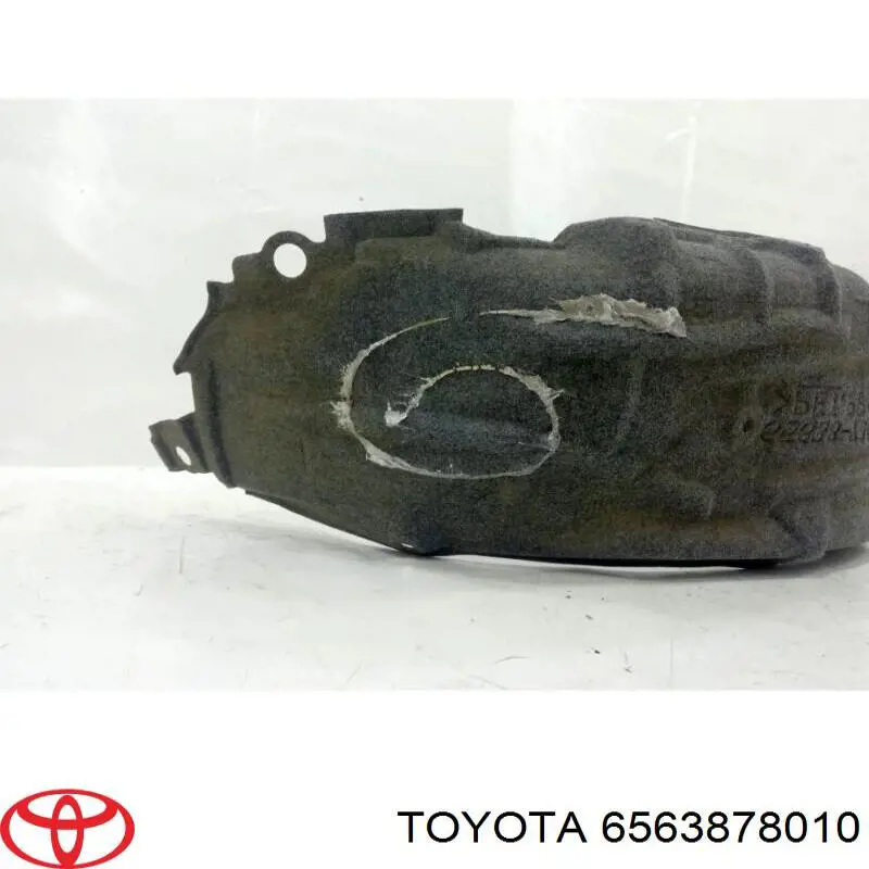 6563878010 Toyota guardabarros interior, aleta trasera, izquierdo