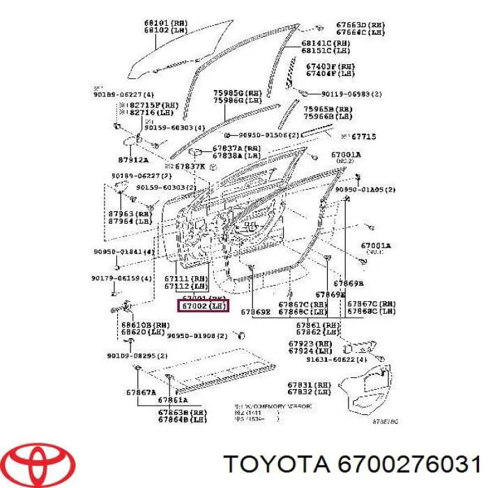 6700276031 Toyota