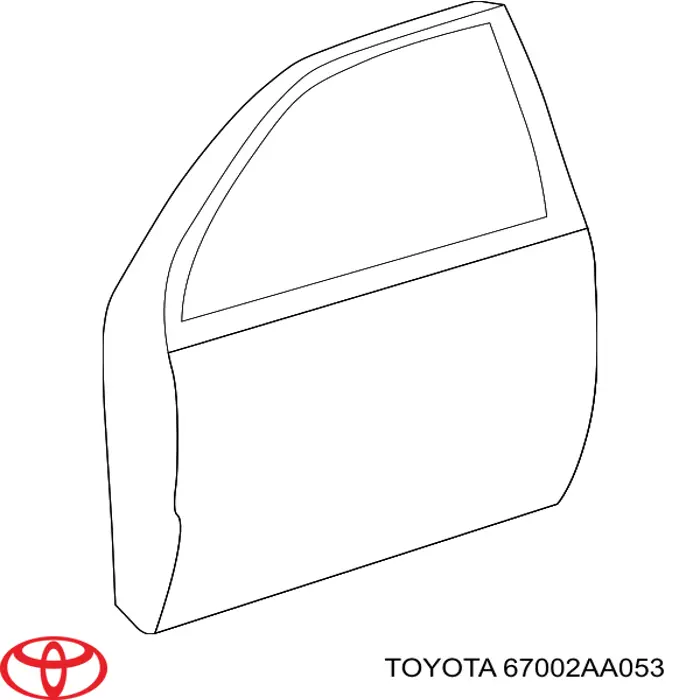 Puerta de coche, delantera, izquierda para Toyota Camry (V30)