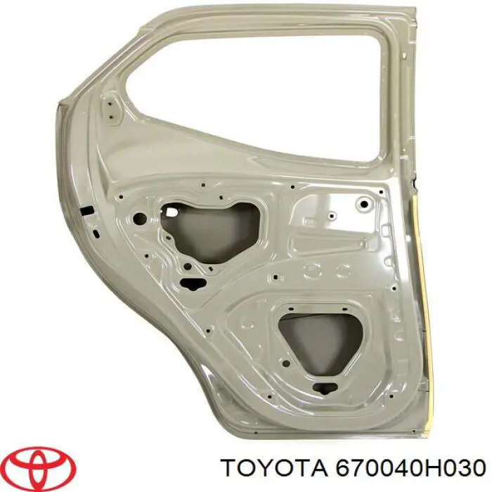 670040H030 Toyota Puerta trasera izquierda