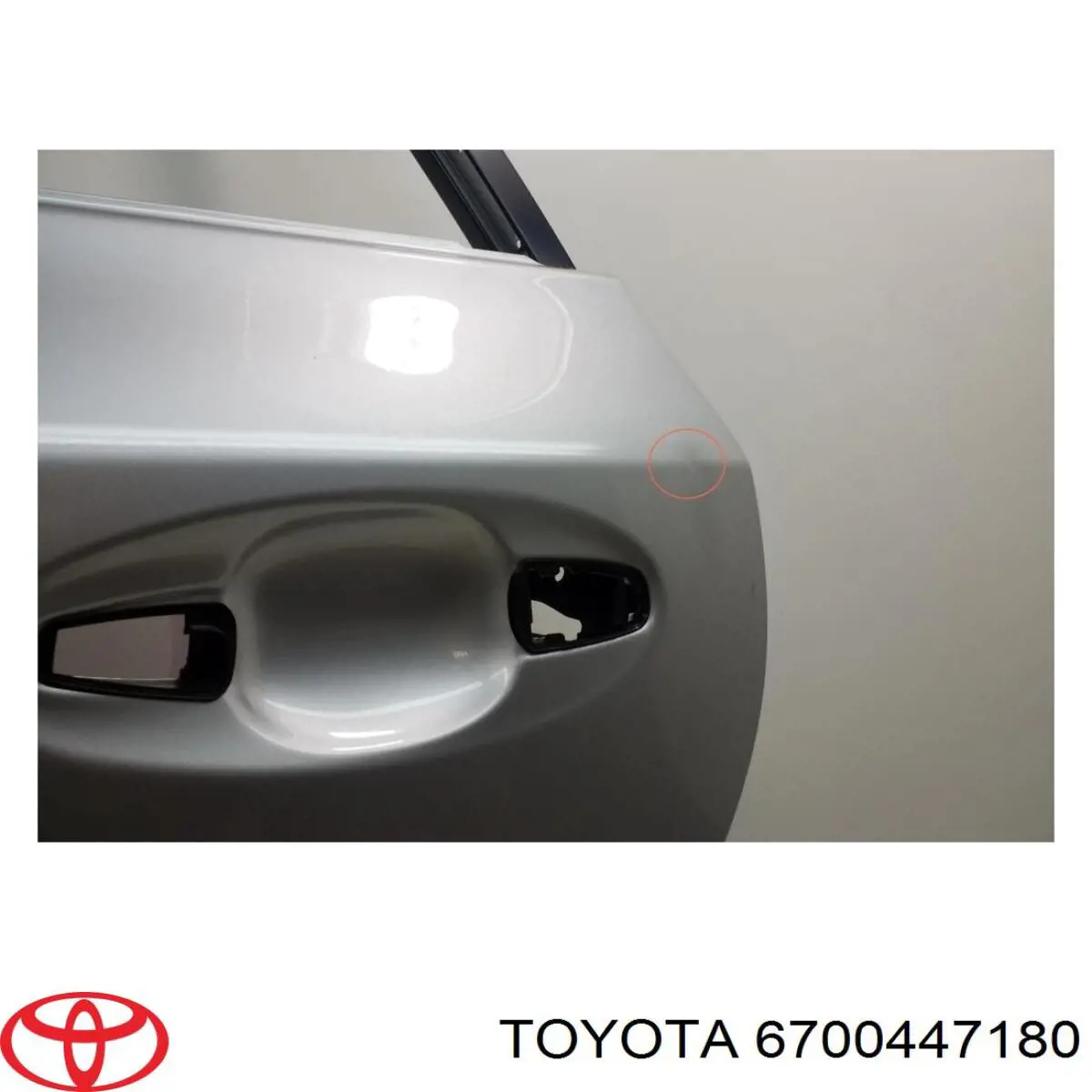 6700447180 Toyota Puerta trasera izquierda