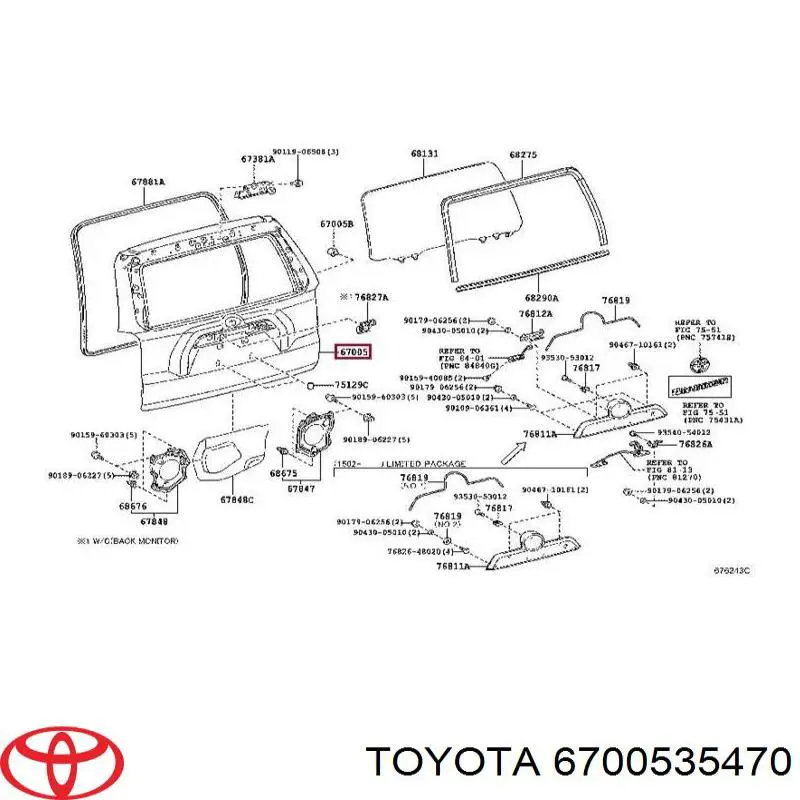 6700535470 Toyota