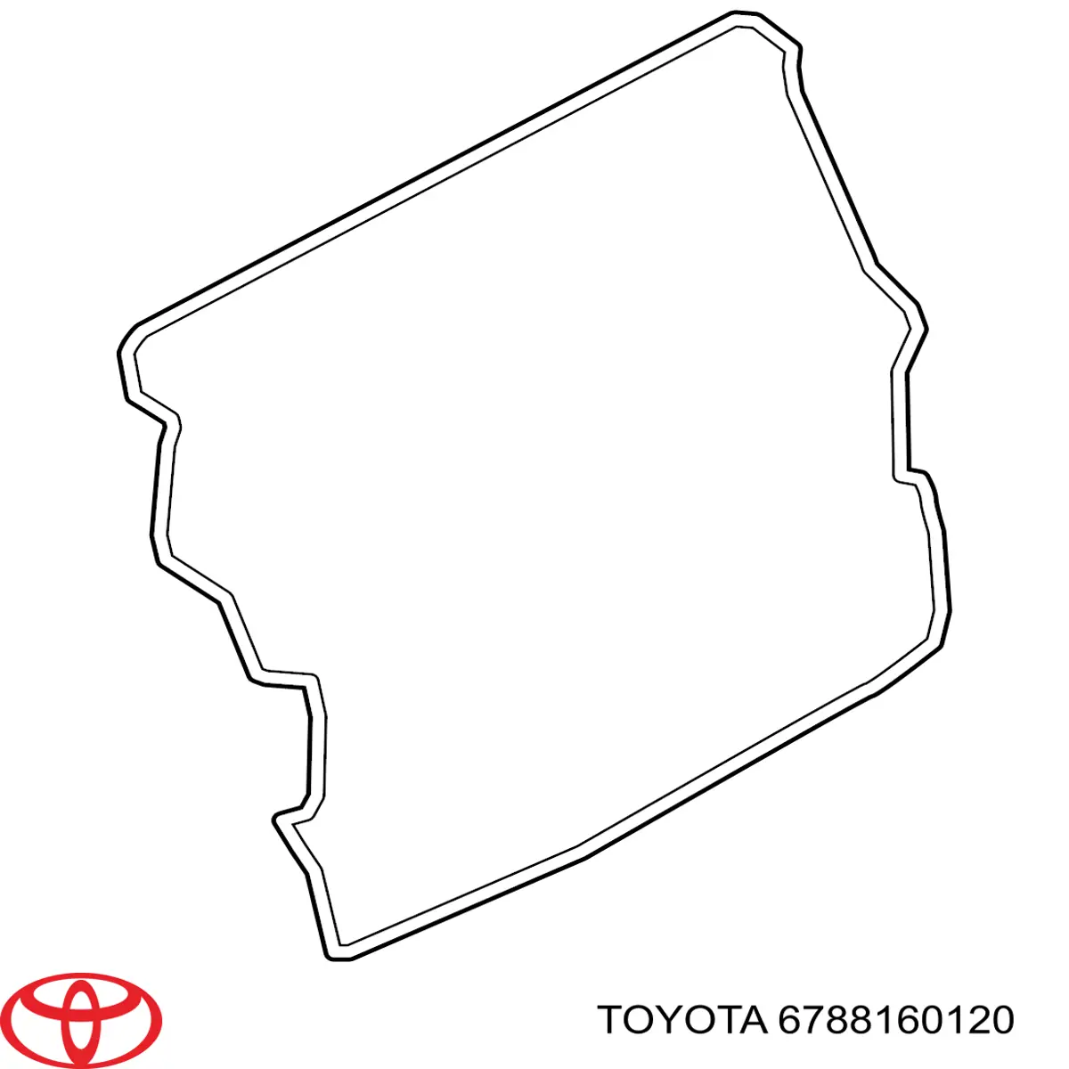 6788160120 Toyota sello del maletero (3/5a puerta trasera)