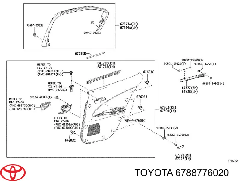 6788776020 Toyota