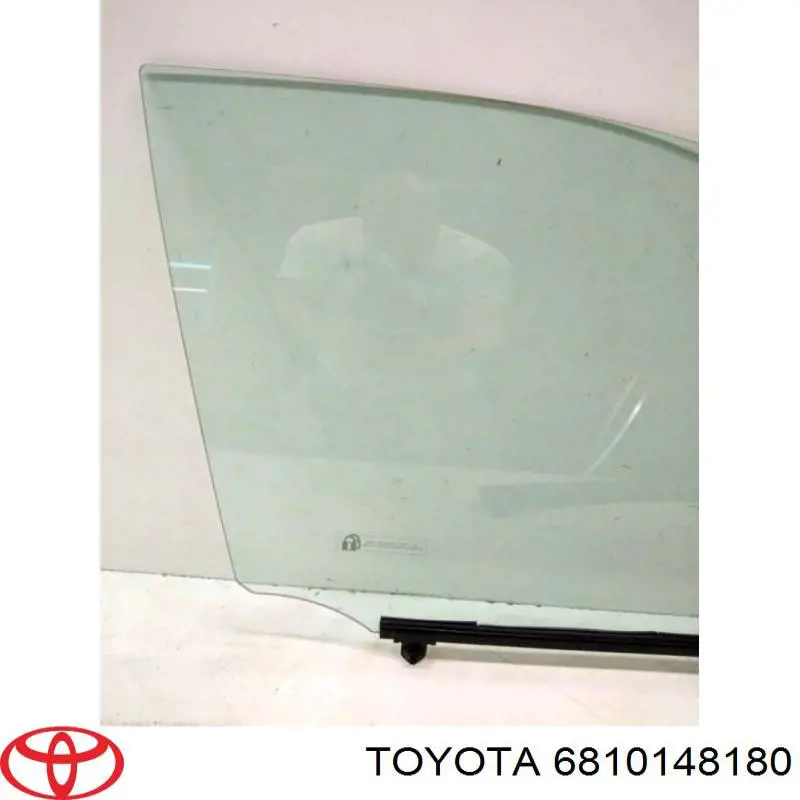 6810148180 Toyota luna de puerta delantera derecha